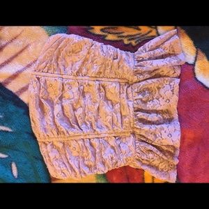 Strapless Lace blouse